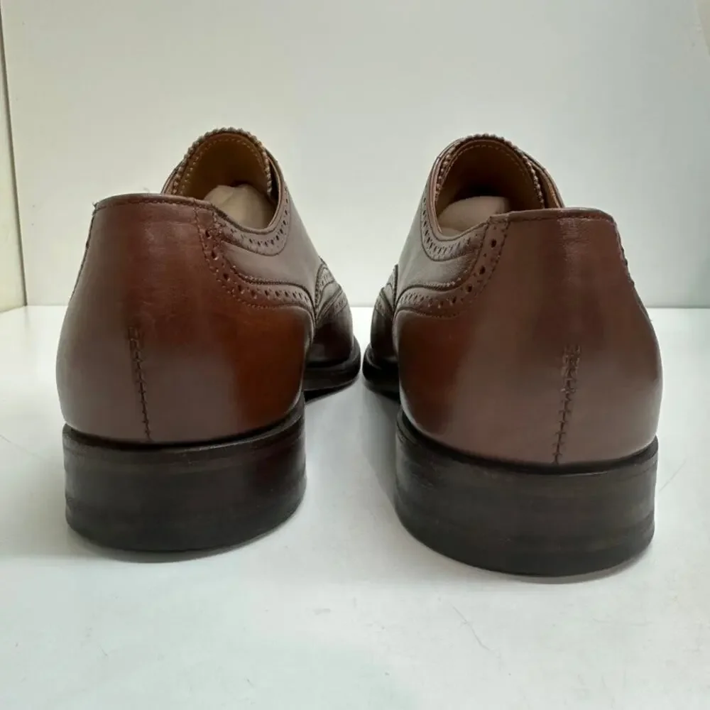 EUC Crockett & Jones x Polo Ralph Lauren Brown Wingtip Bench Made in England 11